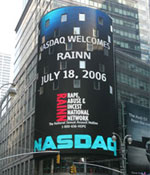 NASDAQ Welcomes RAINN