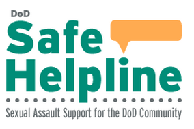 Logo for DoD Safe Helpline. Sexual Assault Support for the DoD community.