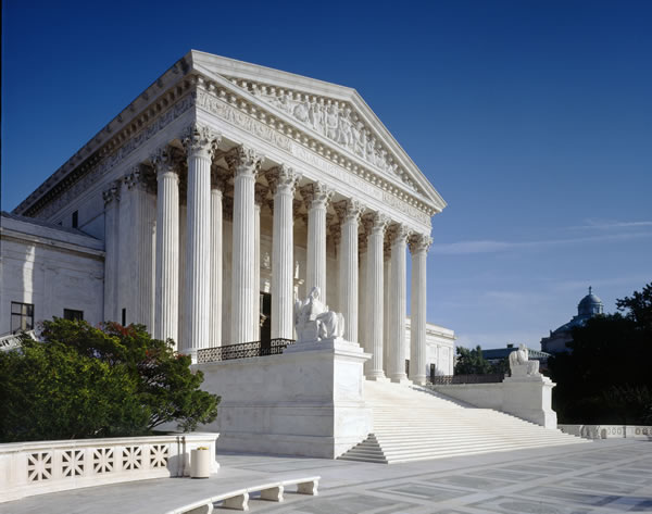 Supreme Court building in Washington DC