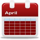 Clip art of calendar for month of April