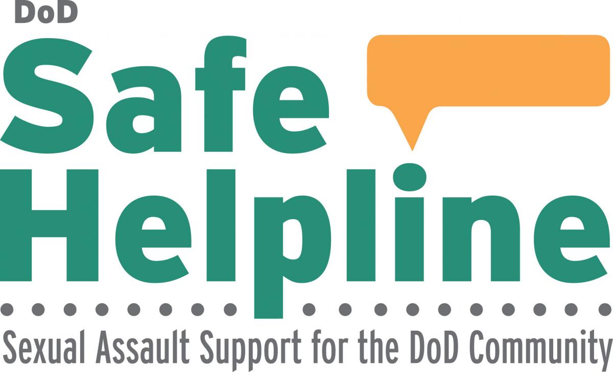 Safe Helpline logo, support for the DoD community after sexual assault