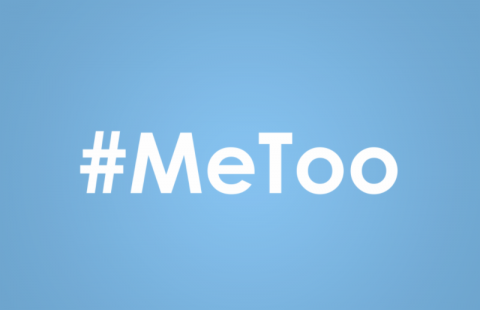 blue "#Metoo" graphic
